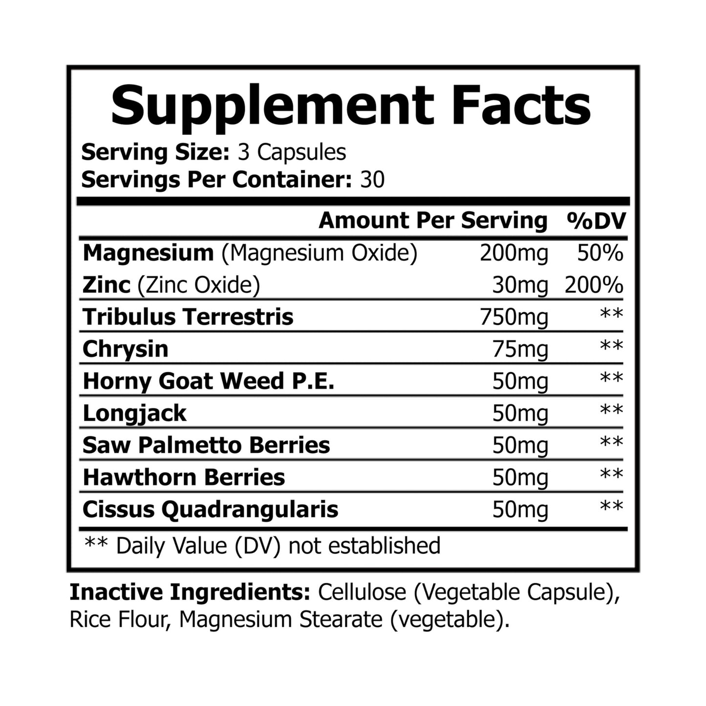 Zen Zinc Magnesium Zinc Supplement (90 Capsules)