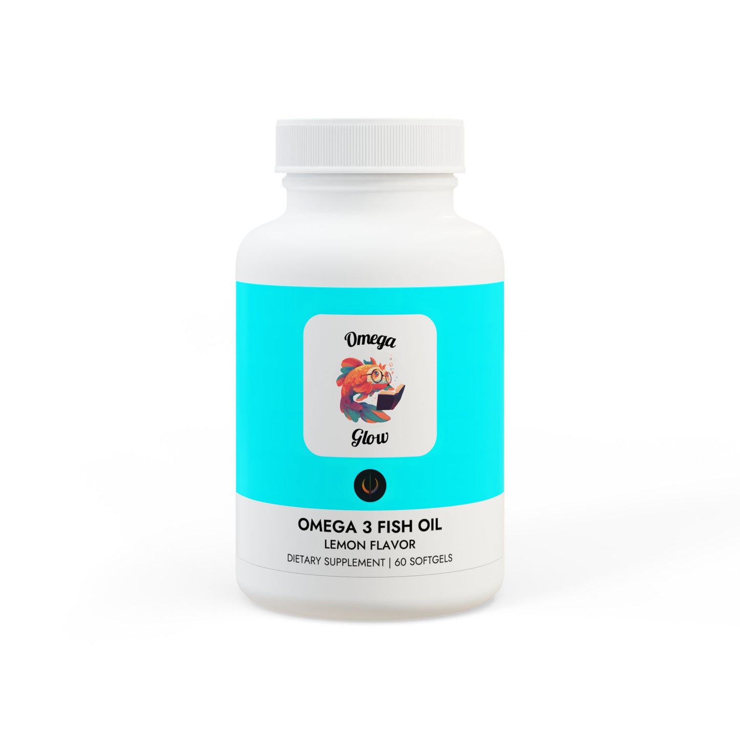 Omega Glow Omega 3 Fish Oil Supplement (60 Softgels)