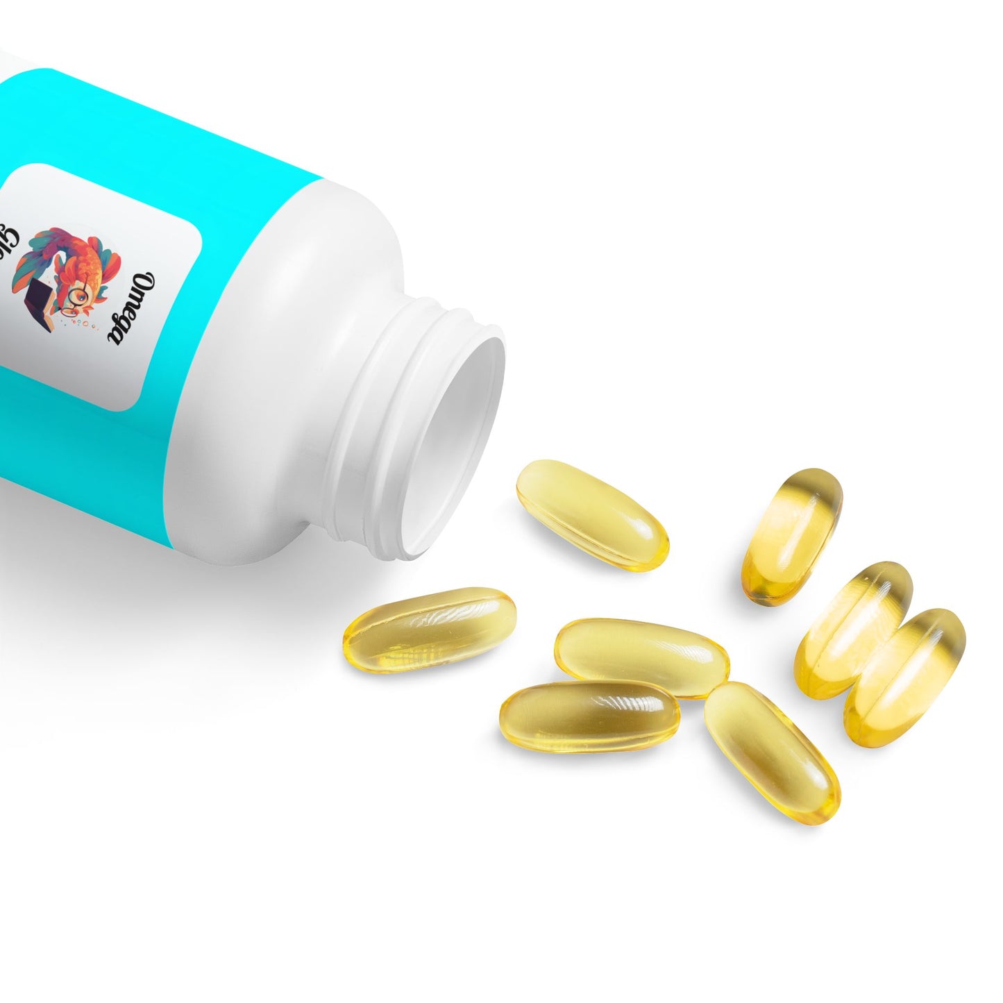 Omega Glow Omega 3 Fish Oil Supplement (60 Softgels)