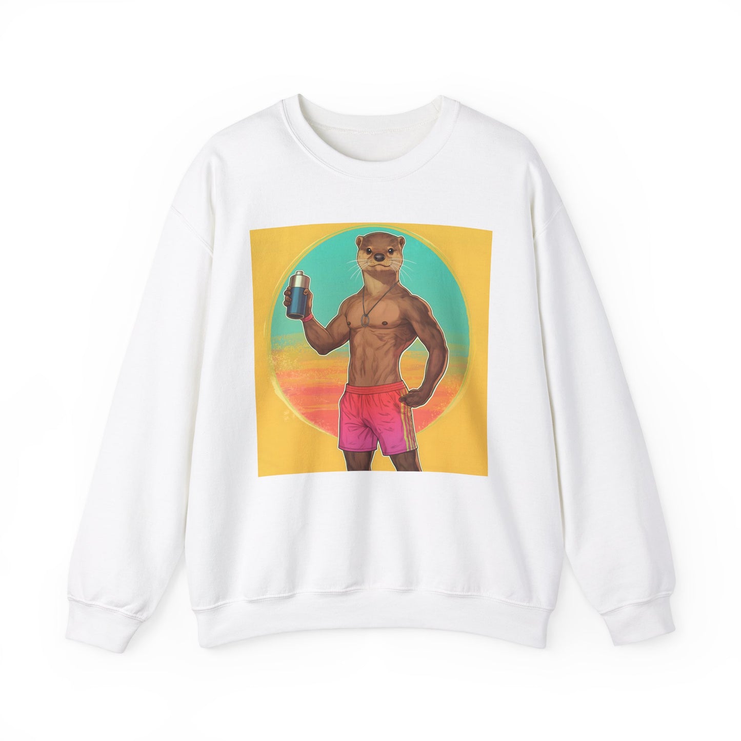 Otter James Fun Fitness Sweatshirt | Unisex Heavy Blend Crewneck