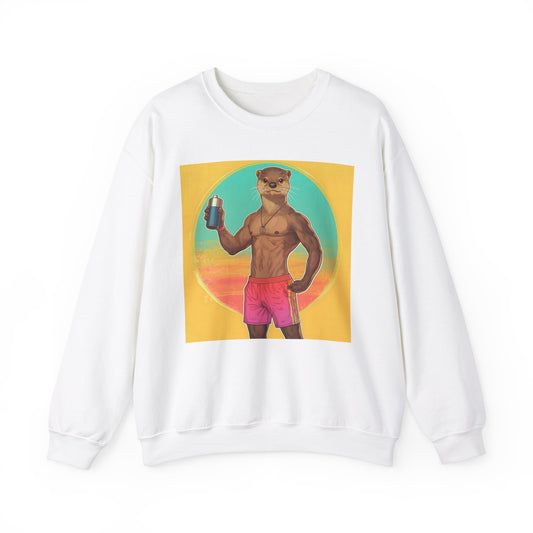 Otter James Fun Fitness Sweatshirt | Unisex Heavy Blend Crewneck